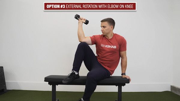 ext rot with elbow on knee 1