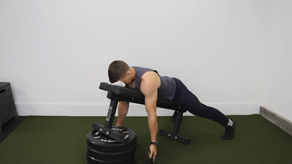 prone on incline bench