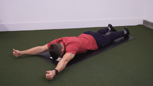 후방 어깨 강화 prone on ground