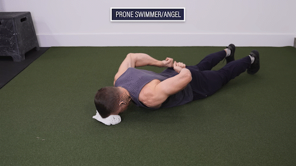 후방 어깨 강화 prone swimmer angel