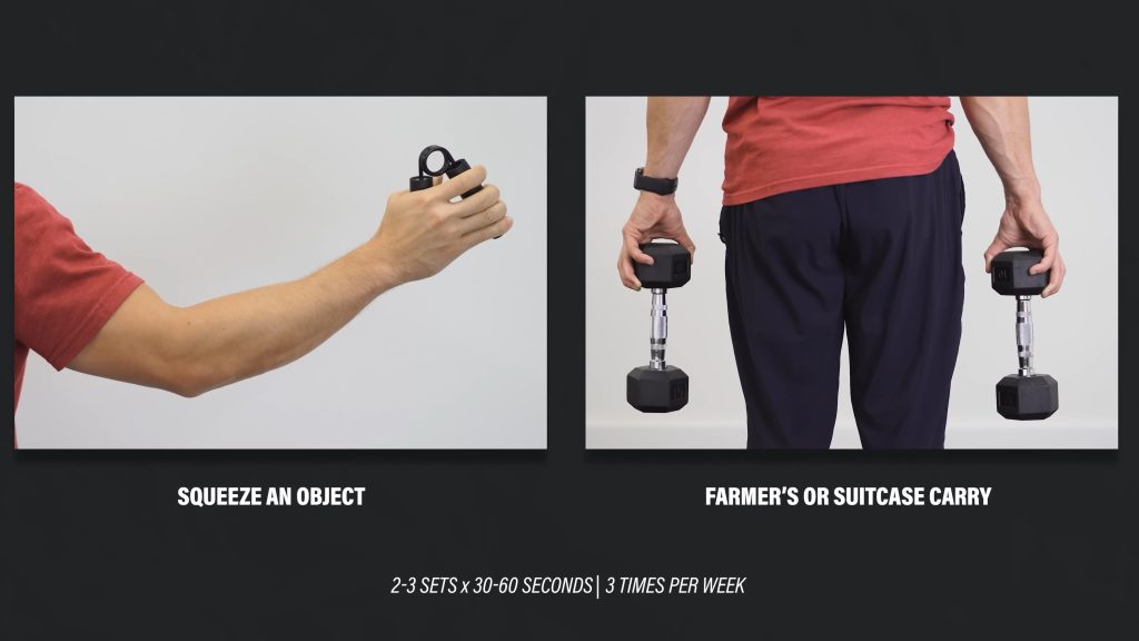 테니스 엘보 재활 그립운동