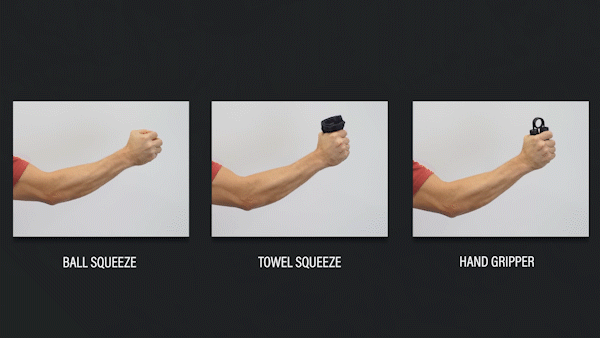 테니스 엘보 재활 그립운동