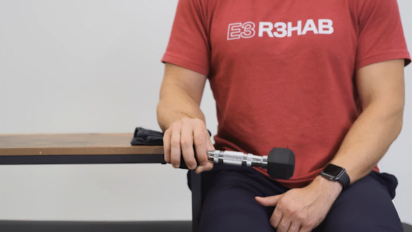 테니스 엘보 재활 회외 운동